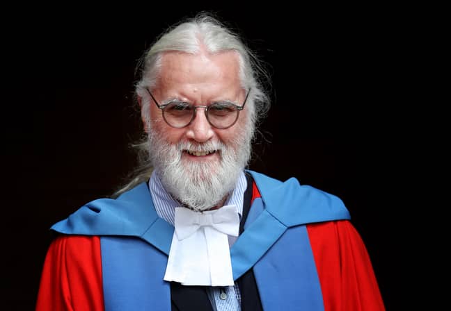 Sir Billy Connolly after he received his Honorary Doctorate degree. Credit: PA
