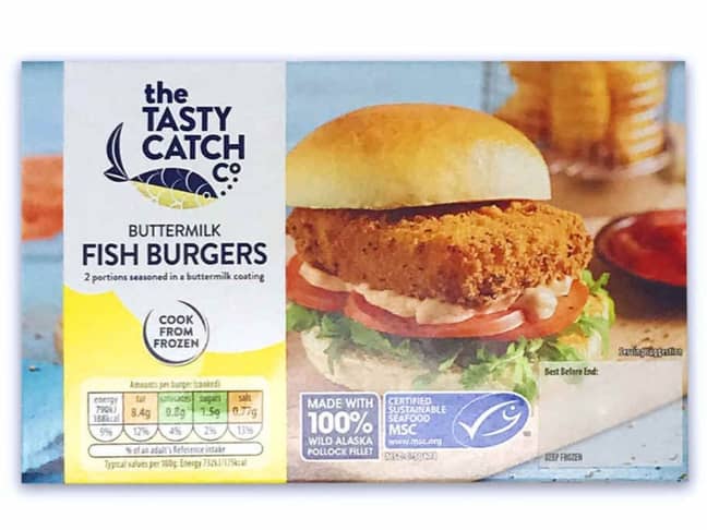 Aldi buttermilk fish burgers are just as good as McDonald's Fillet-o-Fish ' Credit: Aldi