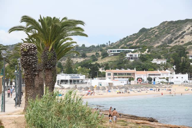 Praia da Luz, where Maddie was abducted. Credit: PA