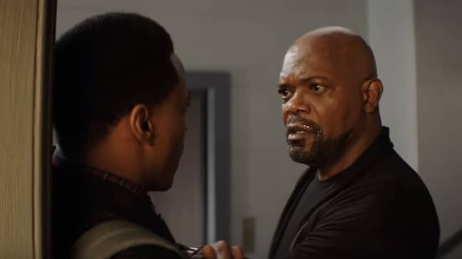 Samuel L. Jackson reprises the role as John Shaft II while his son, John Shaft Jr., is played by Jessie T. Usher. Credit: Warner Bros. Pictures/New Line Cinema