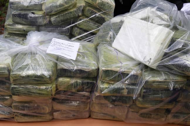 Cocaine seized by the Colombian military. Credit: PA