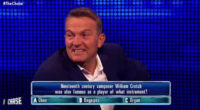 Bradley didn't get the response he was hoping for. Credit: ITV/The Chase