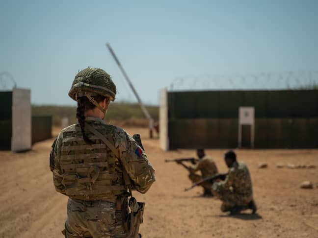 Cpl Sophie Fitzhugh in Somalia. Credit: Ministry of Defence 