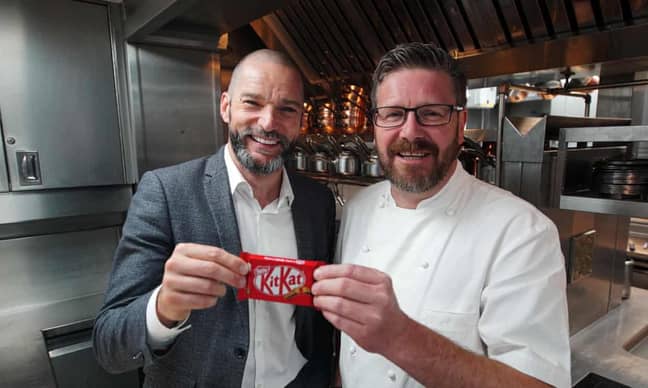 Fred with chef Daniel Clifford. Credit: Channel 4