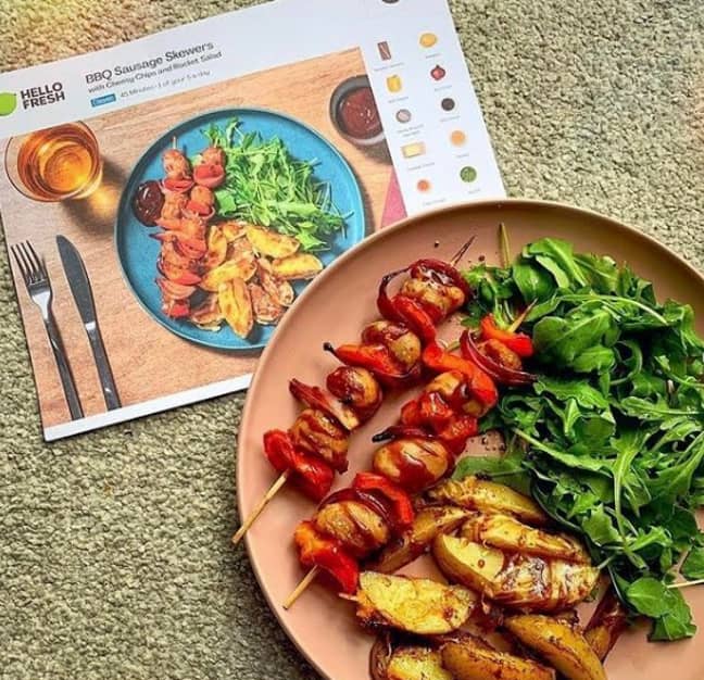 Hello Fresh meal kits. (Credit: Instagram/@hellofreshuk)