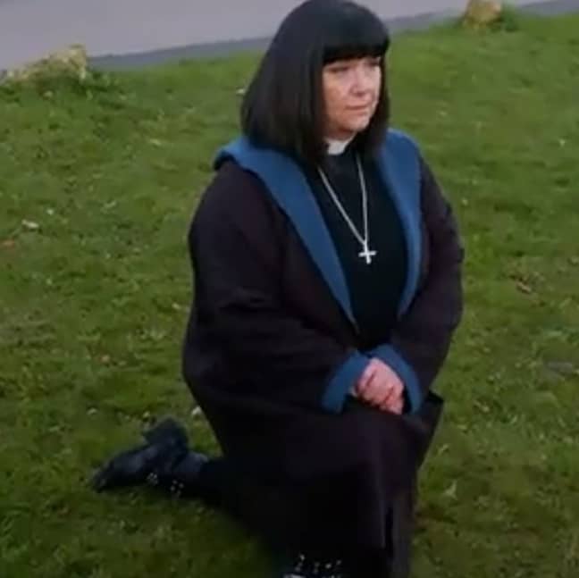 Geraldine will take the knee in a Vicar of Dibley Christmas special. Credit: BBC
