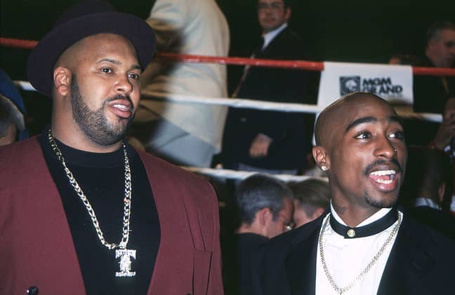 Suge Knight (L) and Tupac Shakur (R) at the MGM Grand Arena on 7 September 1996 shortly before he was shot. Credit: Shutterstock 