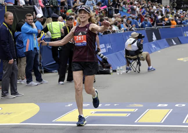 Kathrine completes the Boston Marathon again in 2017. Credit: Shutterstock