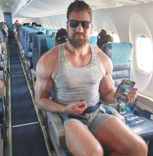 Richters on a plane. Credit: Instagram