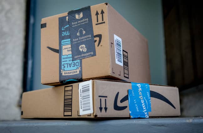 Amazon parcels. Credit: PA