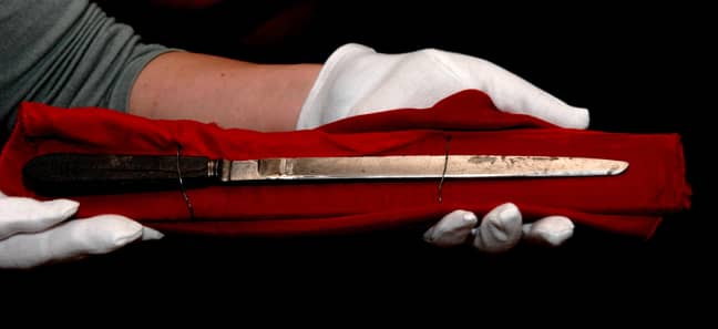 A knife believed to have been used by Jack the Ripper in the killings. Credit: PA