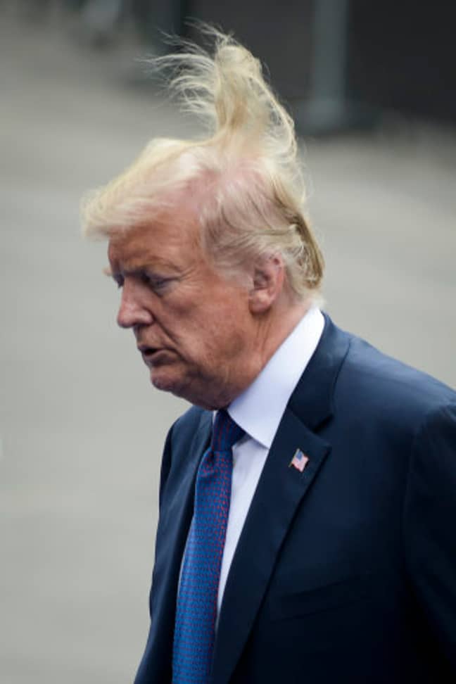 Wolff says the president's hair is the result of dye, spray and scalp reduction surgery. Credit: PA