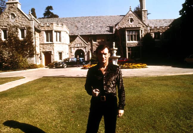 Hefner at Playboy Mansion