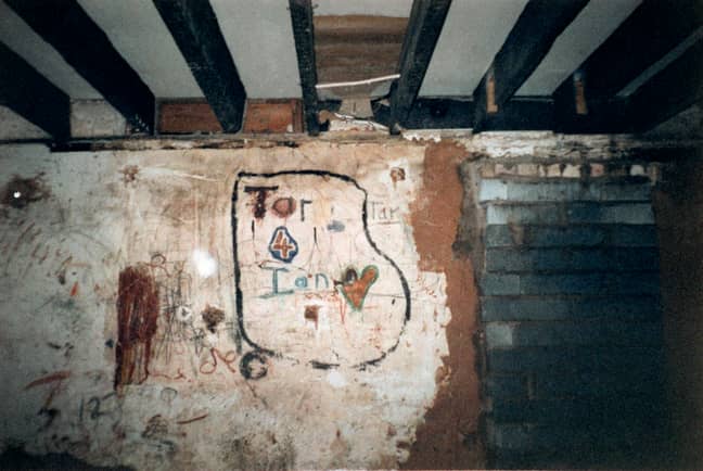 The basement of the West's home on Cromwell Street, in Gloucester. Credit: PA