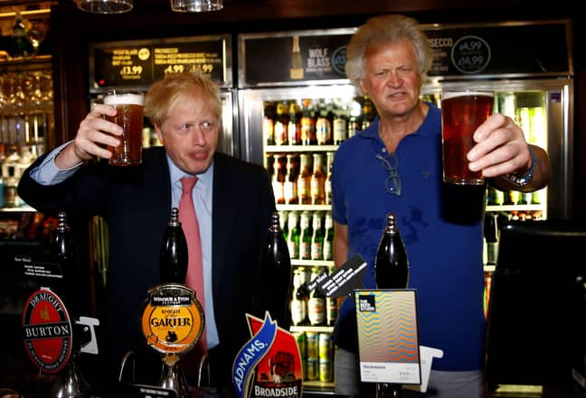 Martin with Boris Johnson, though he has occasionally criticised the Prime Minister. Credit: Alamy