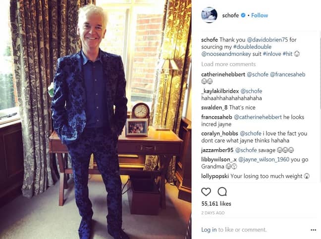 Phil Schofield's clobber was a hit on social media