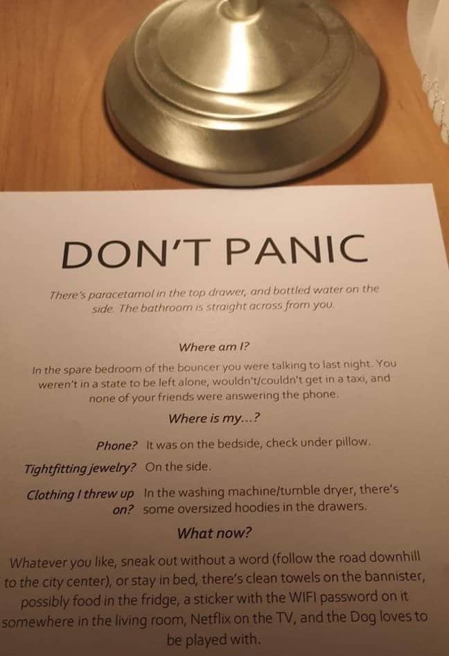 Don't panic - definitely easier said than done in this situation. Credit: Reddit