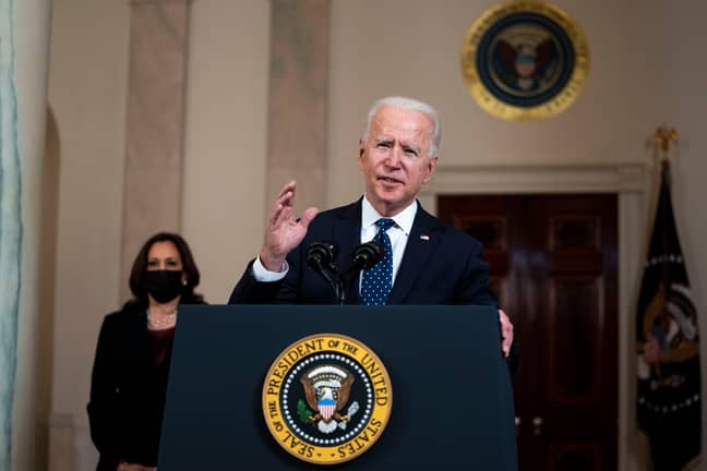 US President Joe Biden spoke after the verdict. Credit: PA