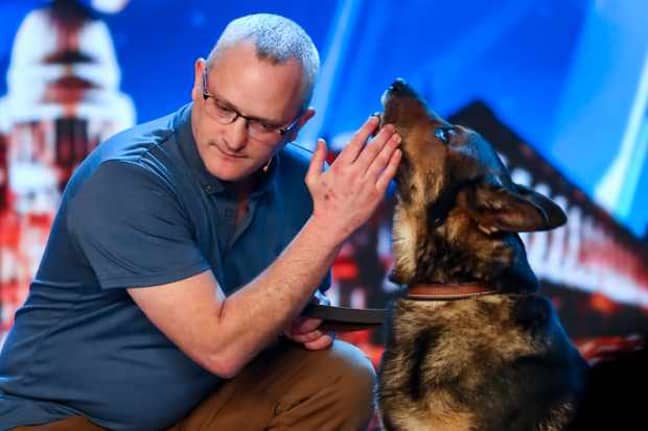 Dave with Finn on Britain's Got Talent. Credit: ITV