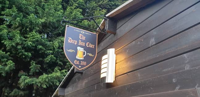 The pub even has a name and sign. Credit: David Schad