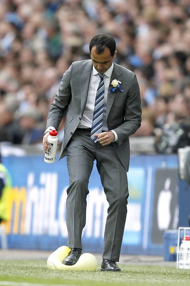 Roberto Martinez looks like he would be in favour of a balloon ban. Credit: PA