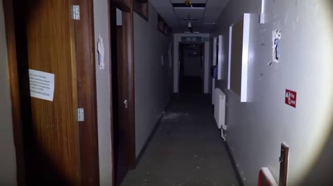 Urban explorer Warren Tepper visited the North Staffordshire Royal Infirmary, which closed in 2012. Credit: Caters