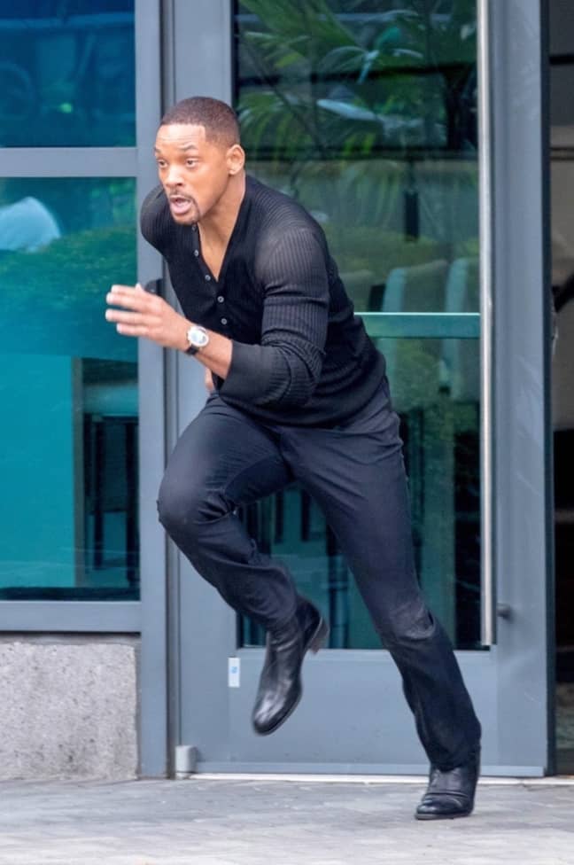 Will Smith on set of the third Bad Boys film. Credit: Backgrid