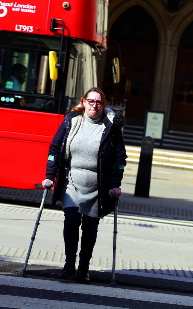 Aleksandra Aukett was left using crutches and in 'chronic pain'. Credit: Champion News
