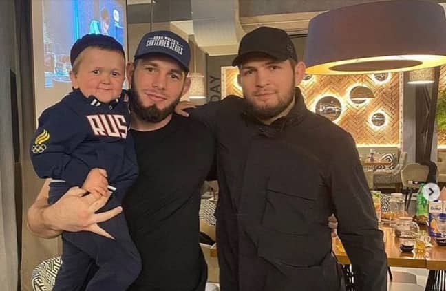 Hasbulla gained the nickname 'Mini Khabib' after he recreated a video of Khabib Nurmagomedov's UFC weigh-in
