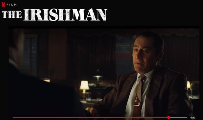 The Irishman Starring Robert De Niro. Credit: Netflix