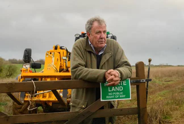 Clarkson wants the Government to commit to keeping Britain's self-sufficiency in food production at or above 60 percent. Credit: Amazon Prime Video
