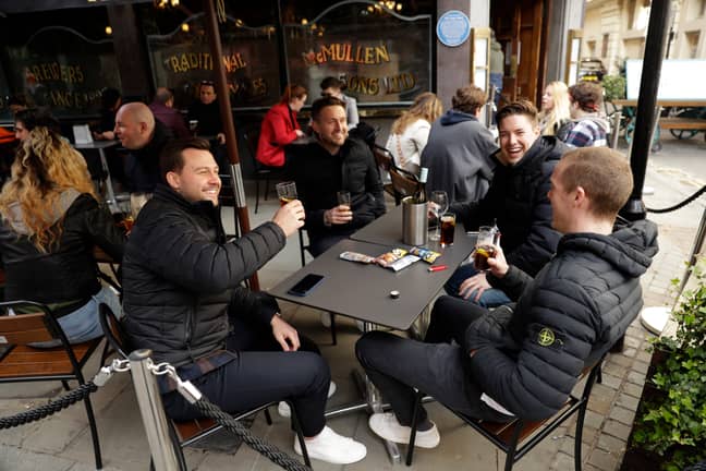 People have been packing out beer gardens across the country. Credit: PA