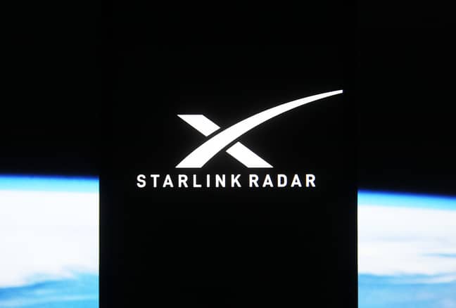 The Starlink Radar app. Credit: PA