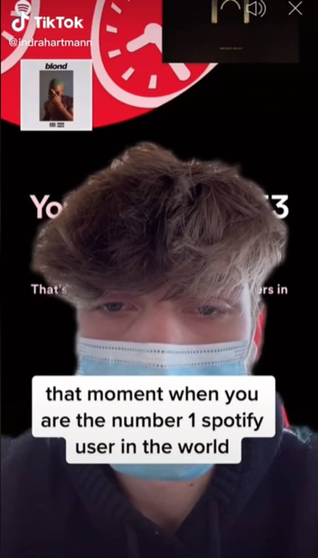 This person mistakenly thought they had taken the No.1 spot. Credit: TikTok
