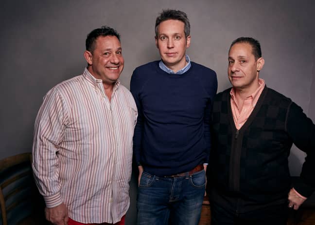David Kellman, from left, director Tim Wardle and Robert Shafran. Credit: PA