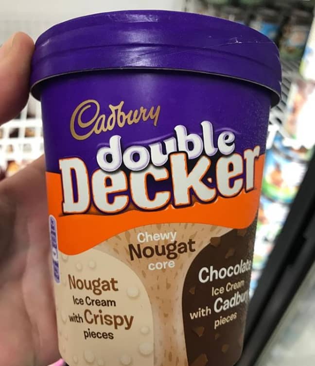 The new Double Decker ice cream was spotted in Asda. Credit: Kev's Snack Reviews/Instagram