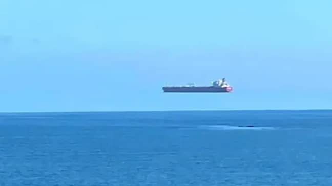 That ship, believe it or not, is not floating. Credit: Apex/David Morris