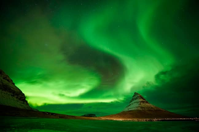 The northern lights in Iceland. Credit: PA