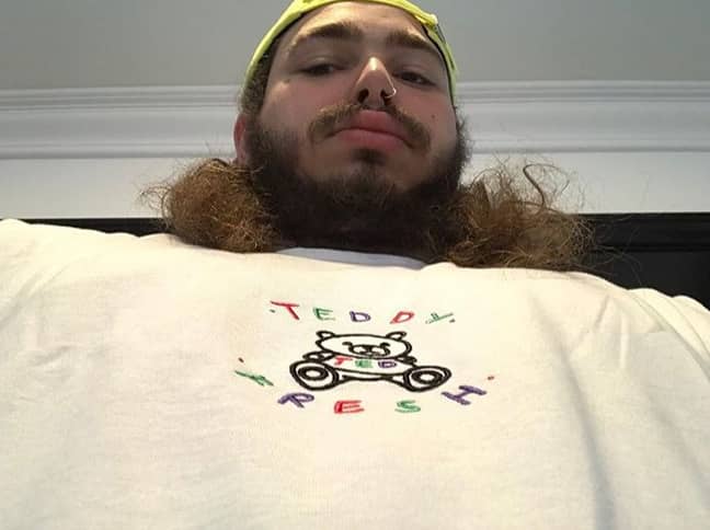 The American rapper spent $40,000 on food one year. Credit: Instagram/postmalone