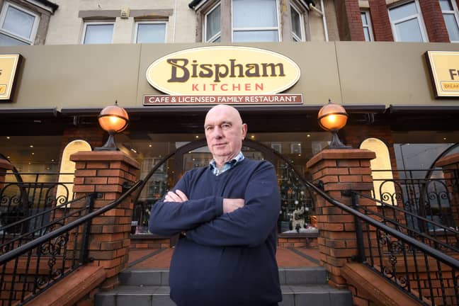 Steve Hoddy, the owner of the Bispham Kitchen in Blackpool. Credit: SWNS