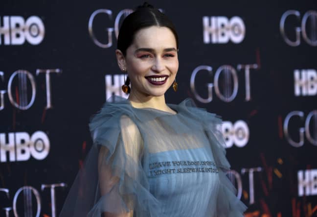 Emilia Clarke at the Game of Thrones season eight premiere on Wednesday. Credit: PA