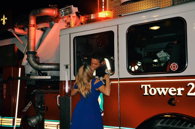 She even snogged a firefighter who was responding to a call at a wedding she was at. Credit: Kristiana Kuqi