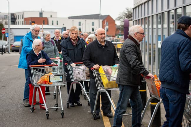 Sainsbury's, Tesco, Asda and Morrisons have introduced restrictions on the number of items people can buy. Credit: PA