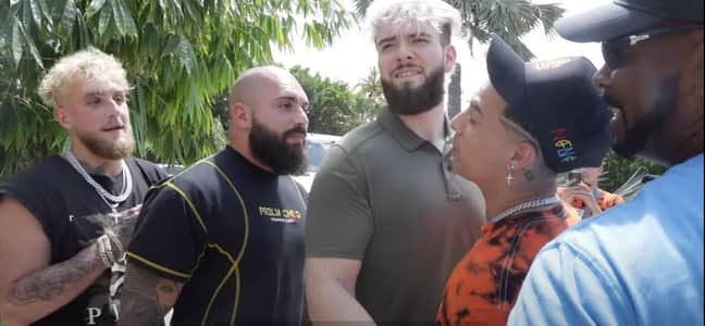 Jake Paul and Austin McBroom get into a heated argument at BFFs studios (Credit: Youtube/BFFs)