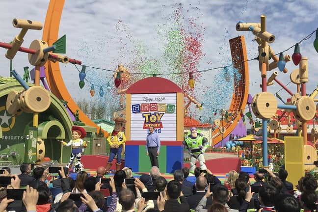 Disney CEO Bob Iger unveils the attraction. Credit: PA