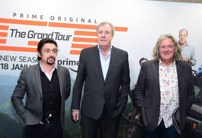 Clarkson and his Grand Tour co-presenters. Credit: PA