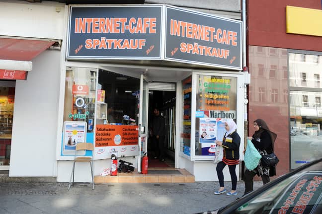 The internet cafe where Magnotta was apprehended. Credit: PA