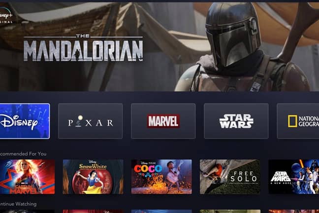 A sneaky look at the new streaming service. Credit: Disney