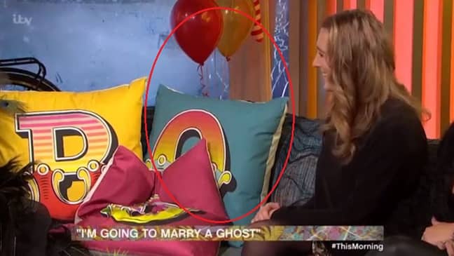 Amethyst and where we would expect Ray to be sitting. Credit: ITV/This Morning