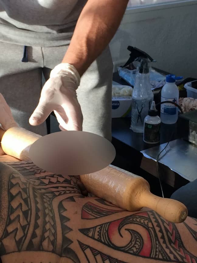 Man Spends £7.5K To Get Every Body Part Tattoo Including His Penis. Credit: SWNS